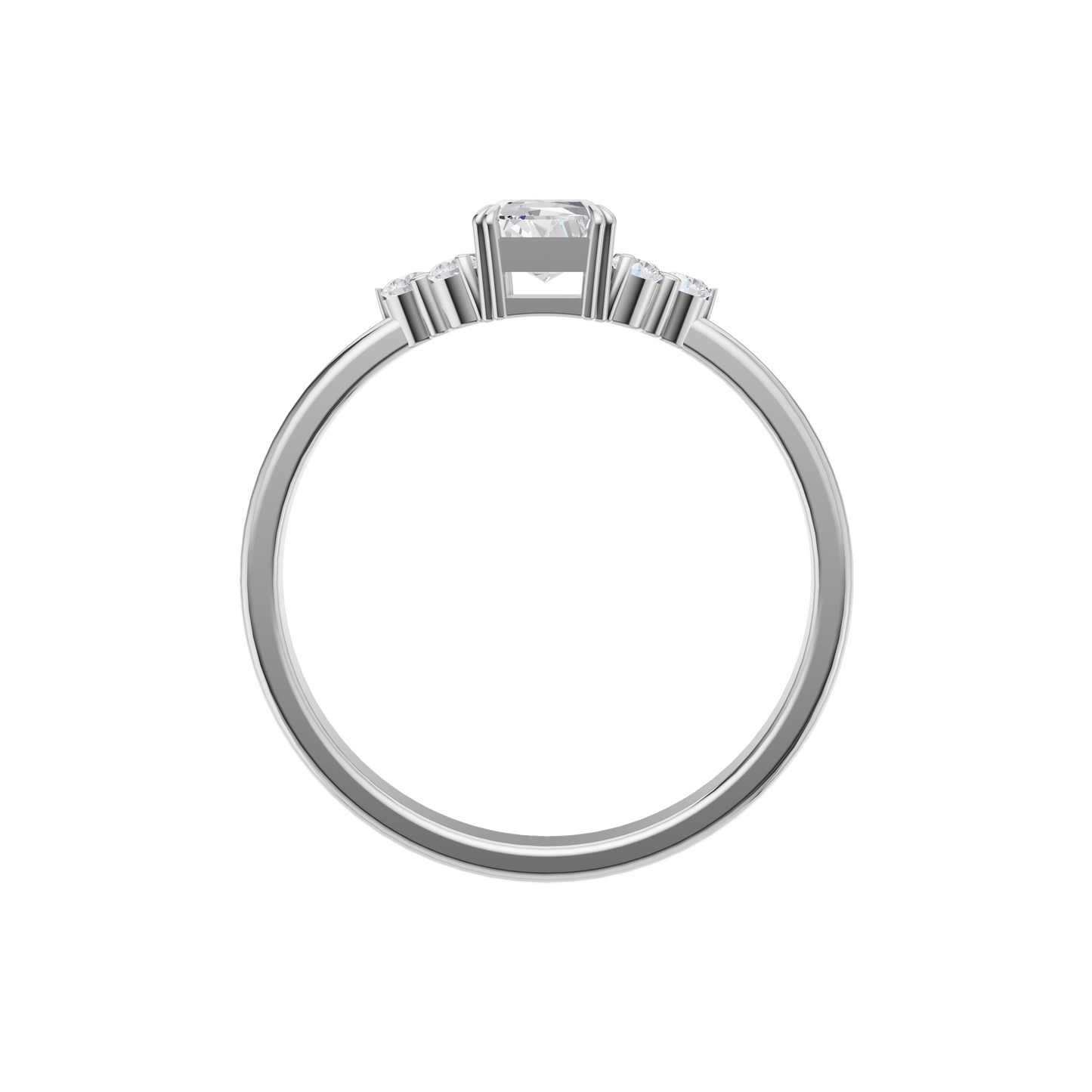 Starlit Grace Solitaire Ring