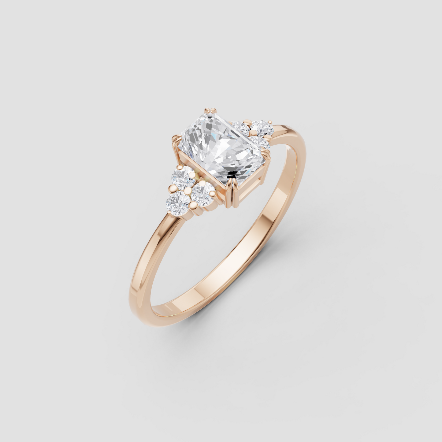 Starlit Grace Solitaire Ring