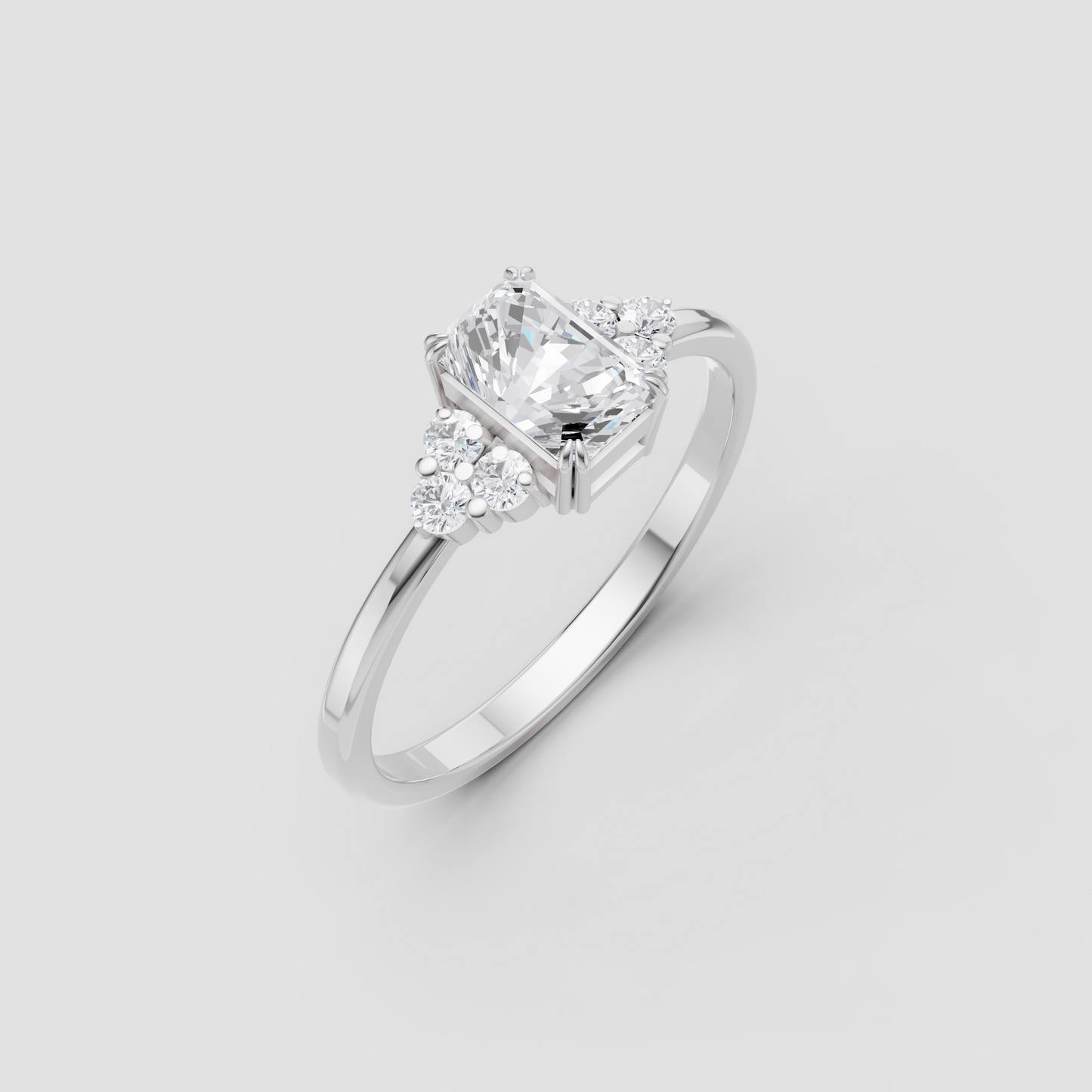 Starlit Grace Solitaire Ring