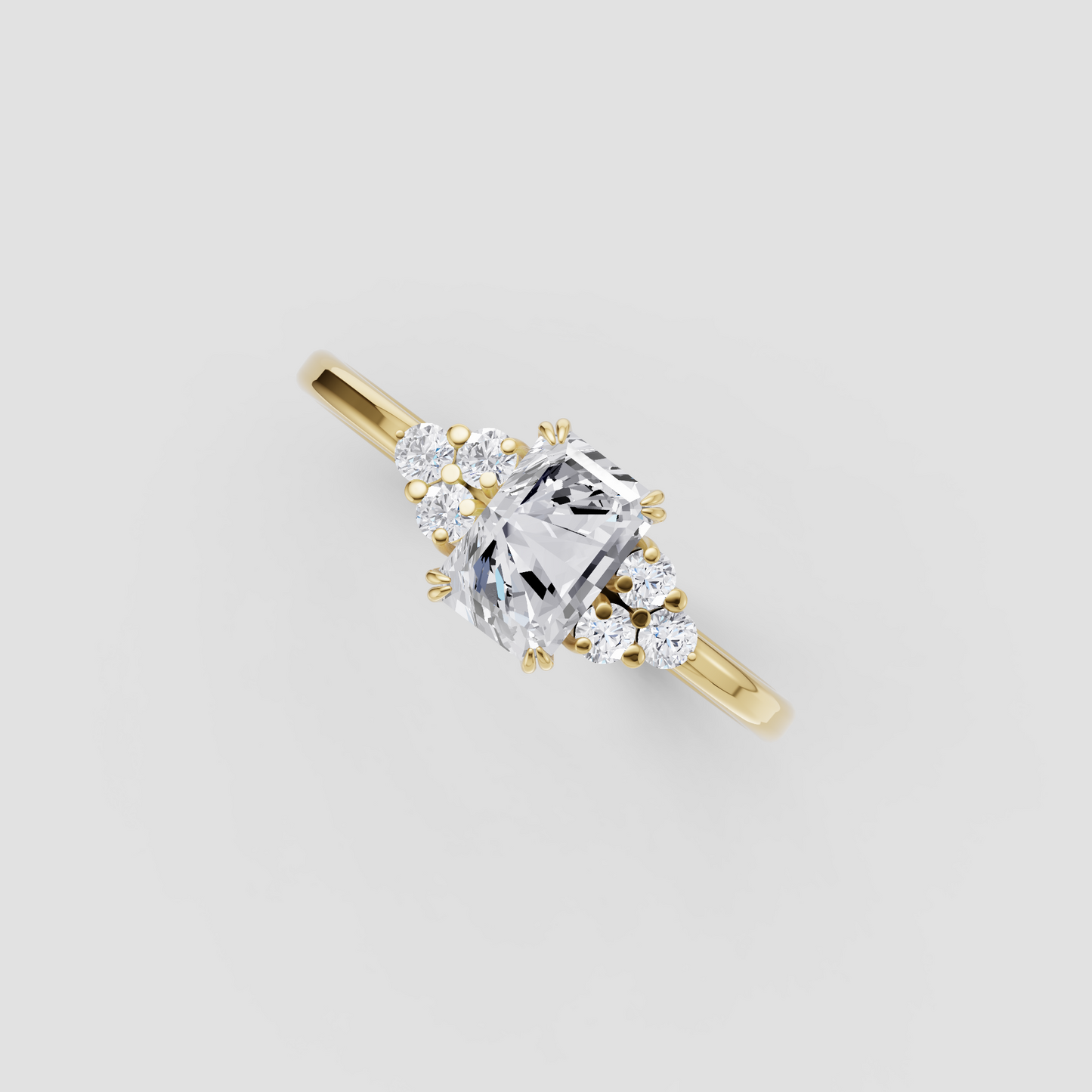 Starlit Grace Solitaire Ring