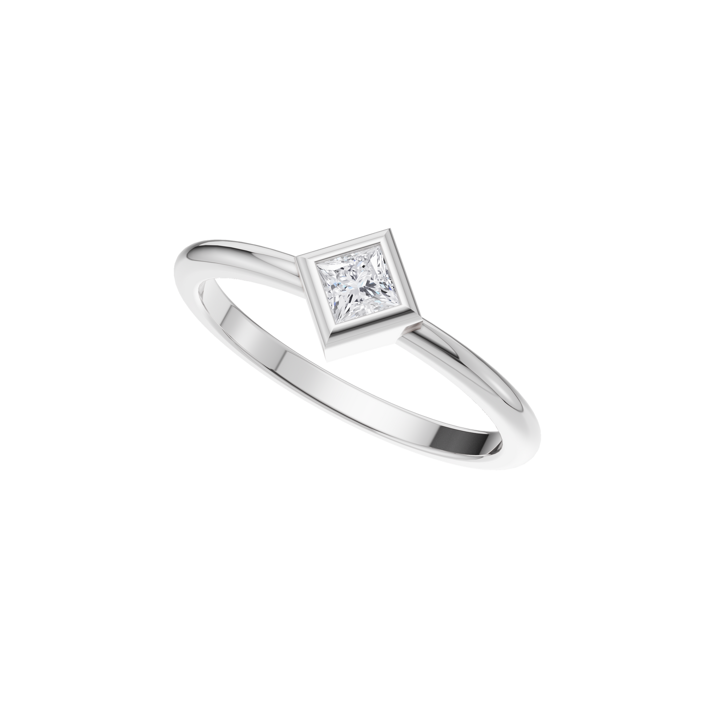 Tranquil Light Solitaire Ring