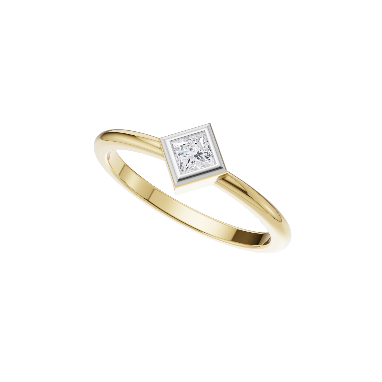 Tranquil Light Solitaire Ring