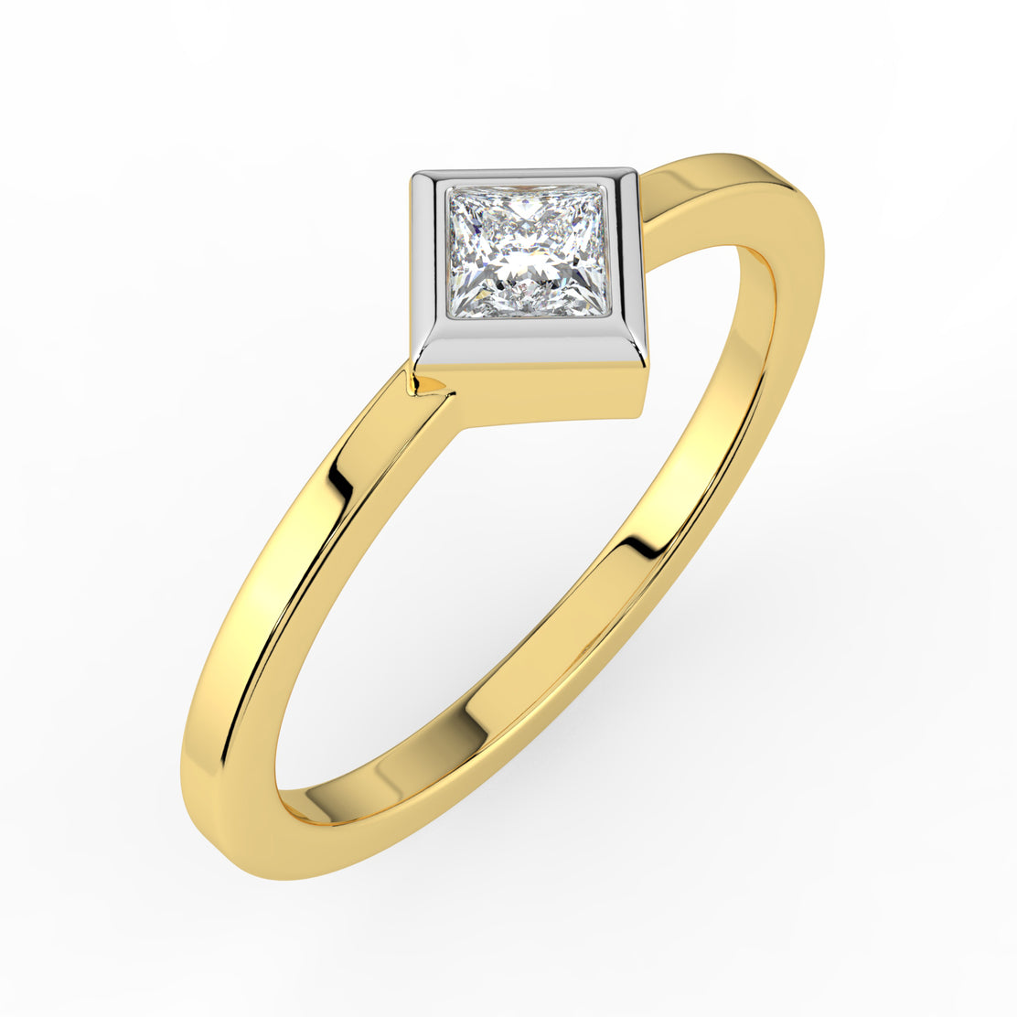Tranquil Light Solitaire Ring