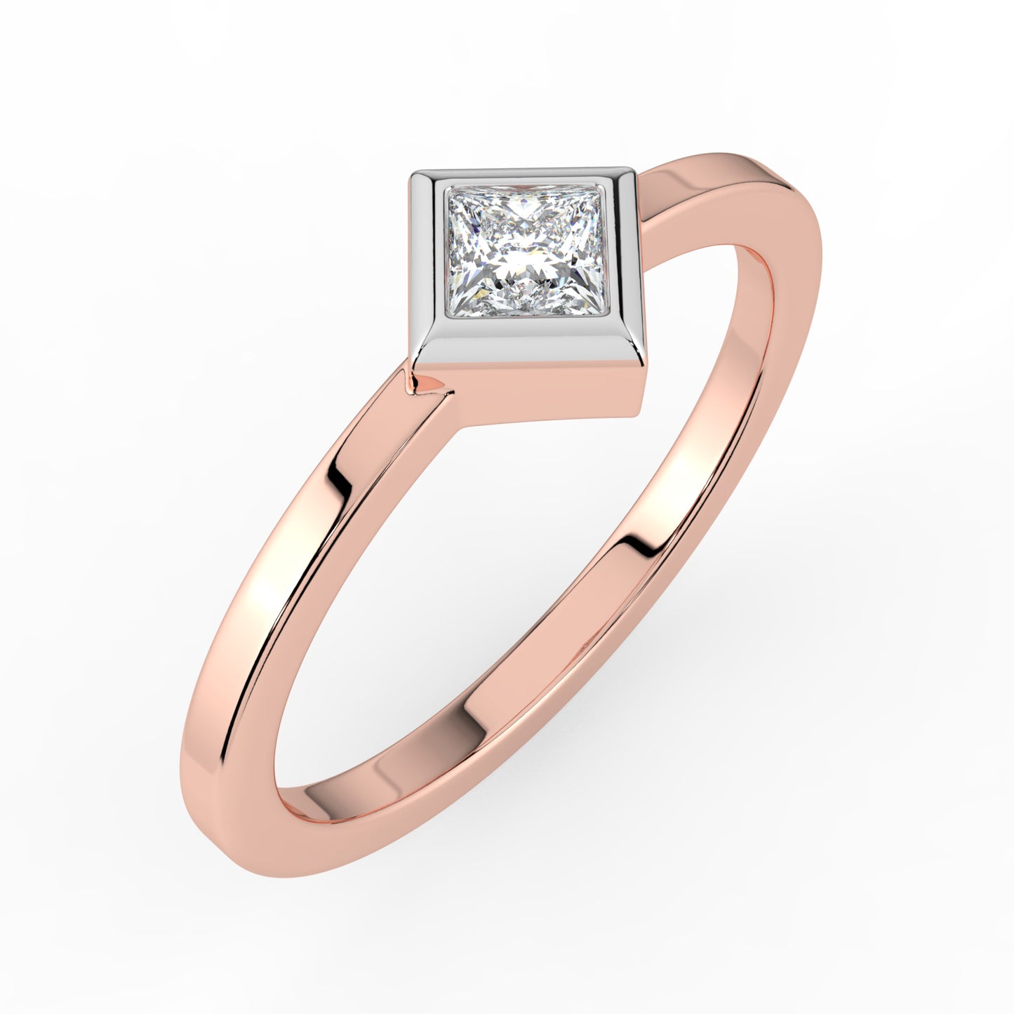 Tranquil Light Solitaire Ring
