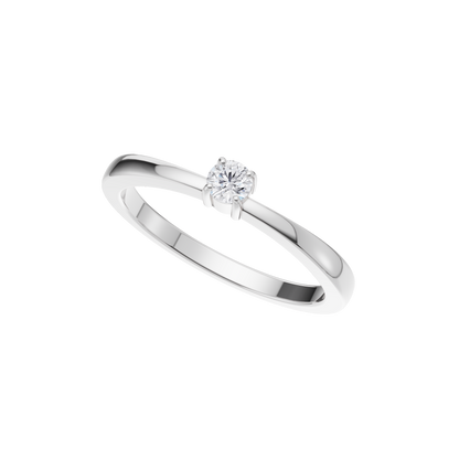 Ethereal Spark Solitaire Ring