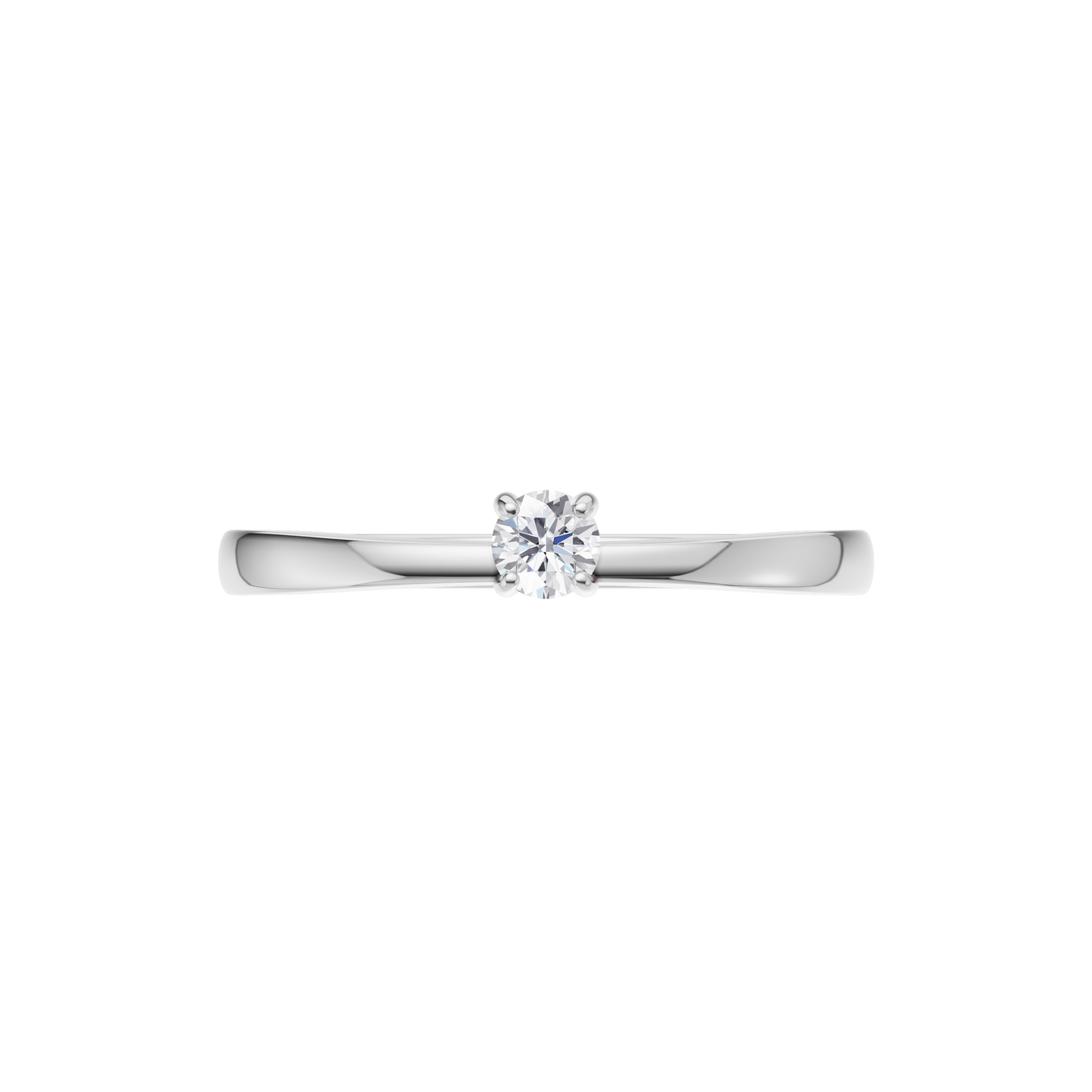 Ethereal Spark Solitaire Ring