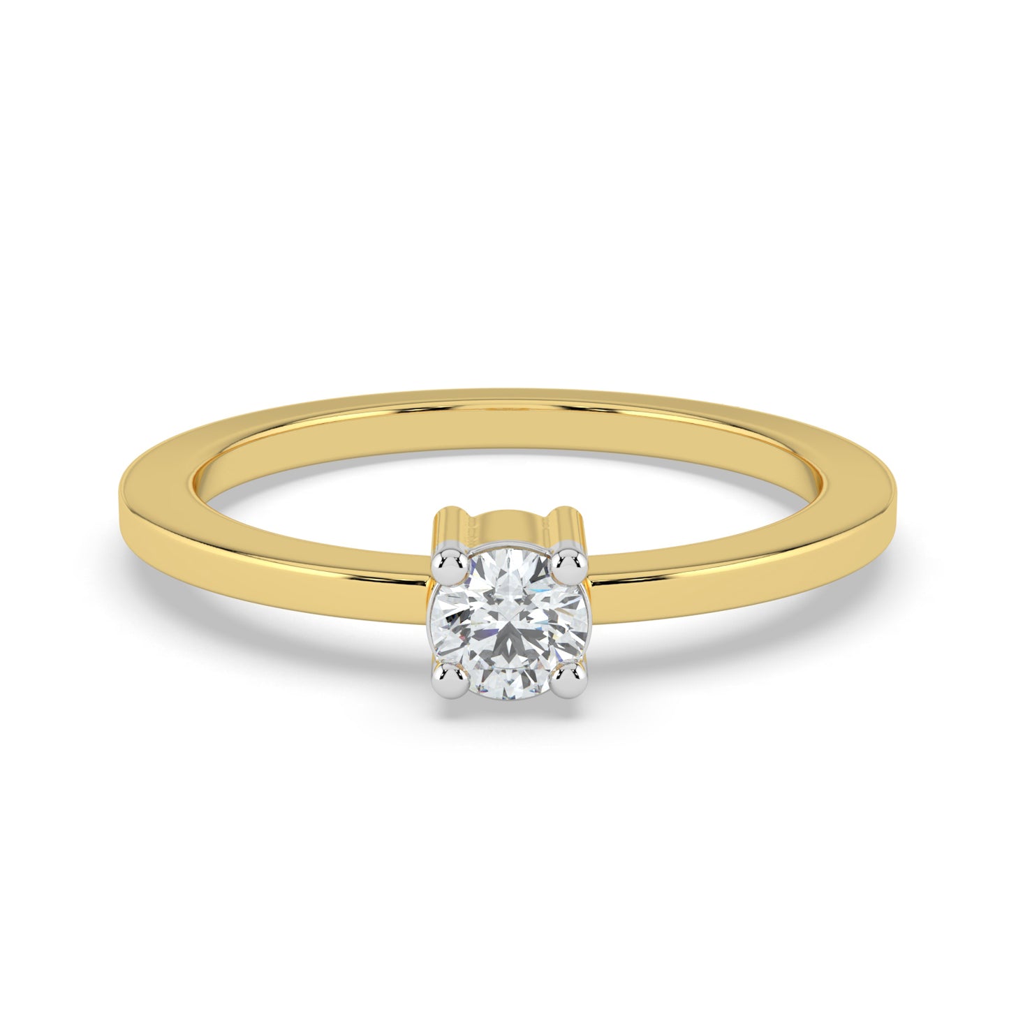Ethereal Spark Solitaire Ring