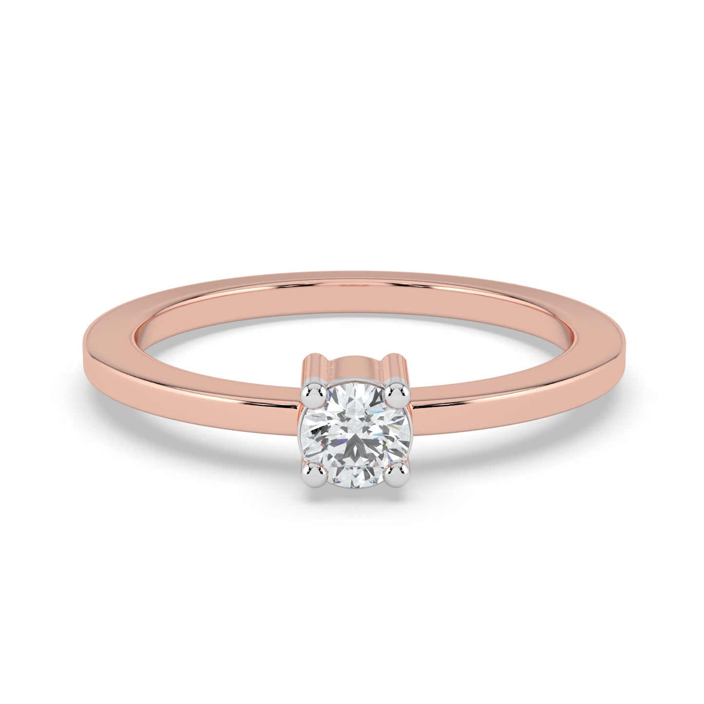 Ethereal Spark Solitaire Ring