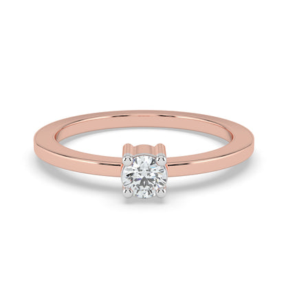 Ethereal Spark Solitaire Ring