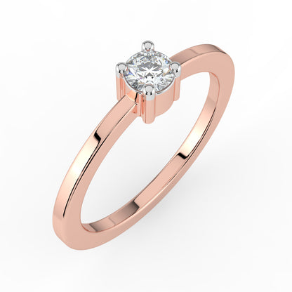 Ethereal Spark Solitaire Ring