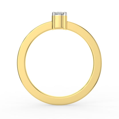 Ethereal Spark Solitaire Ring
