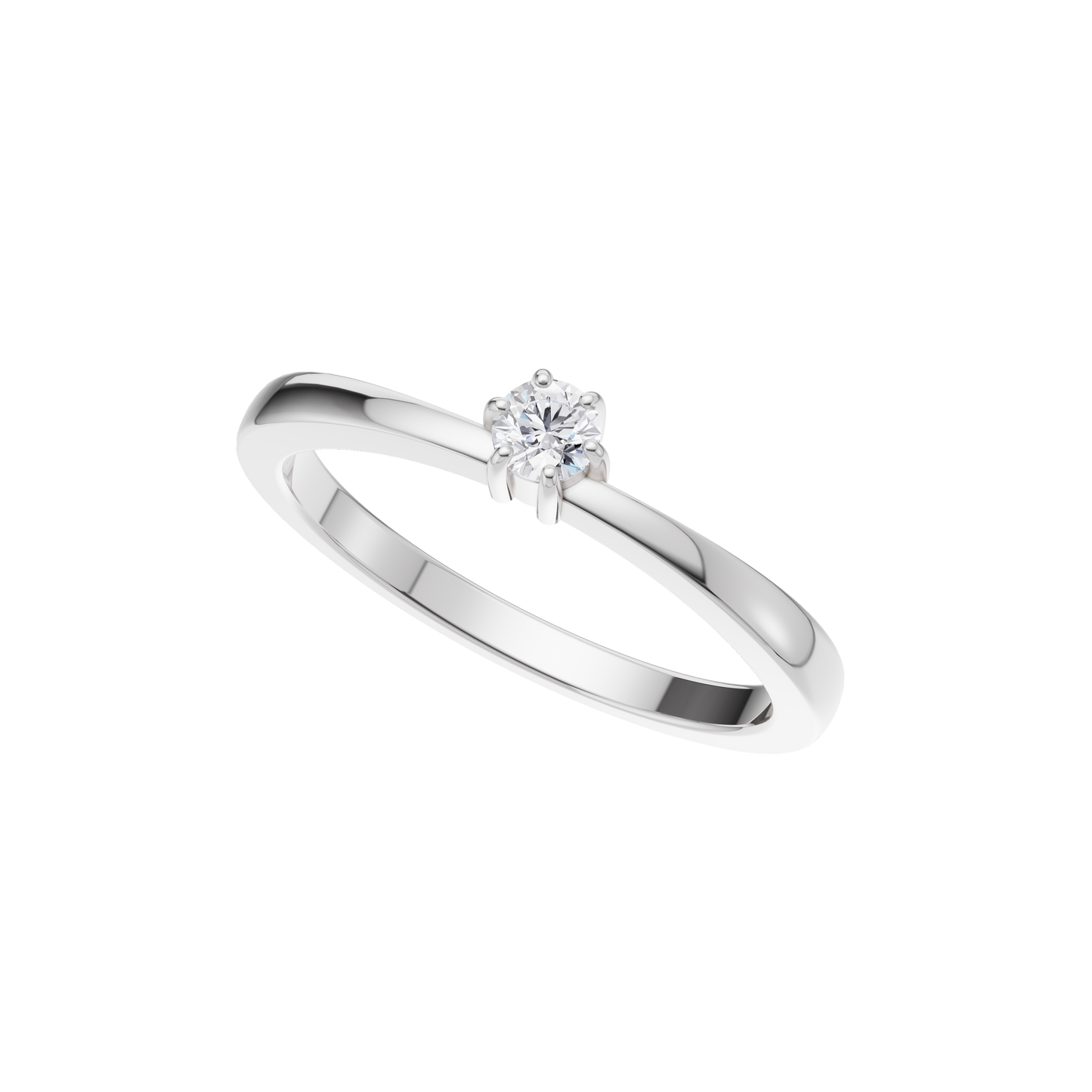 Velvet Radiance Solitaire Ring