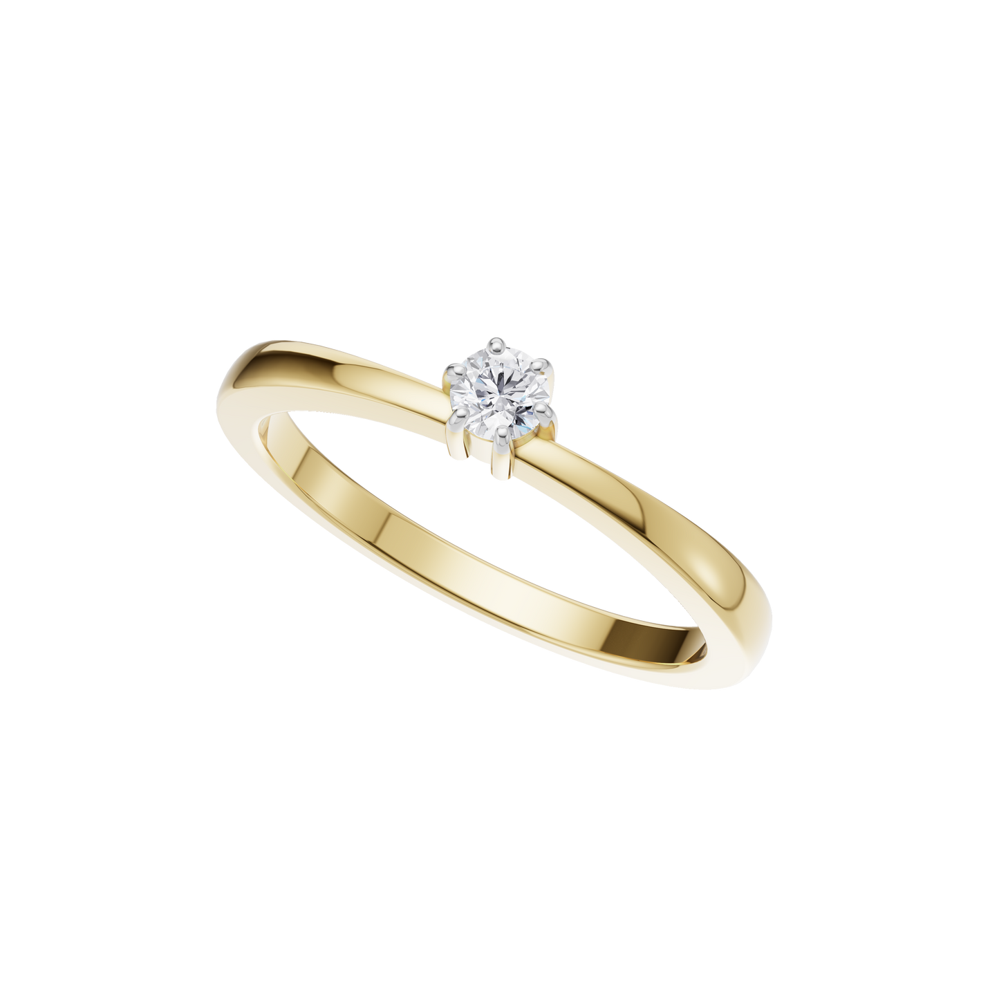Velvet Radiance Solitaire Ring