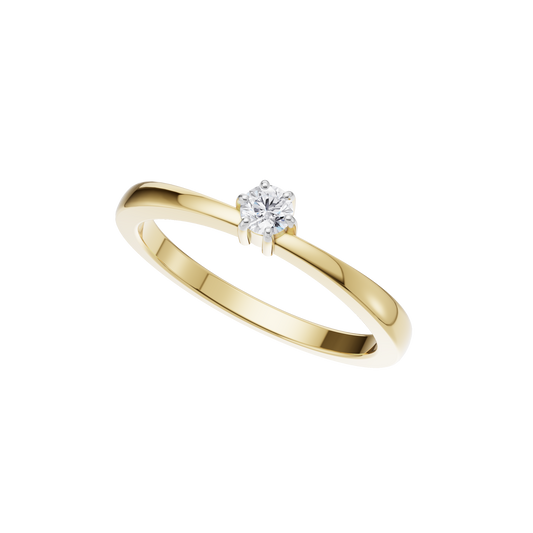 Velvet Radiance Solitaire Ring