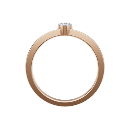 Velvet Radiance Solitaire Ring