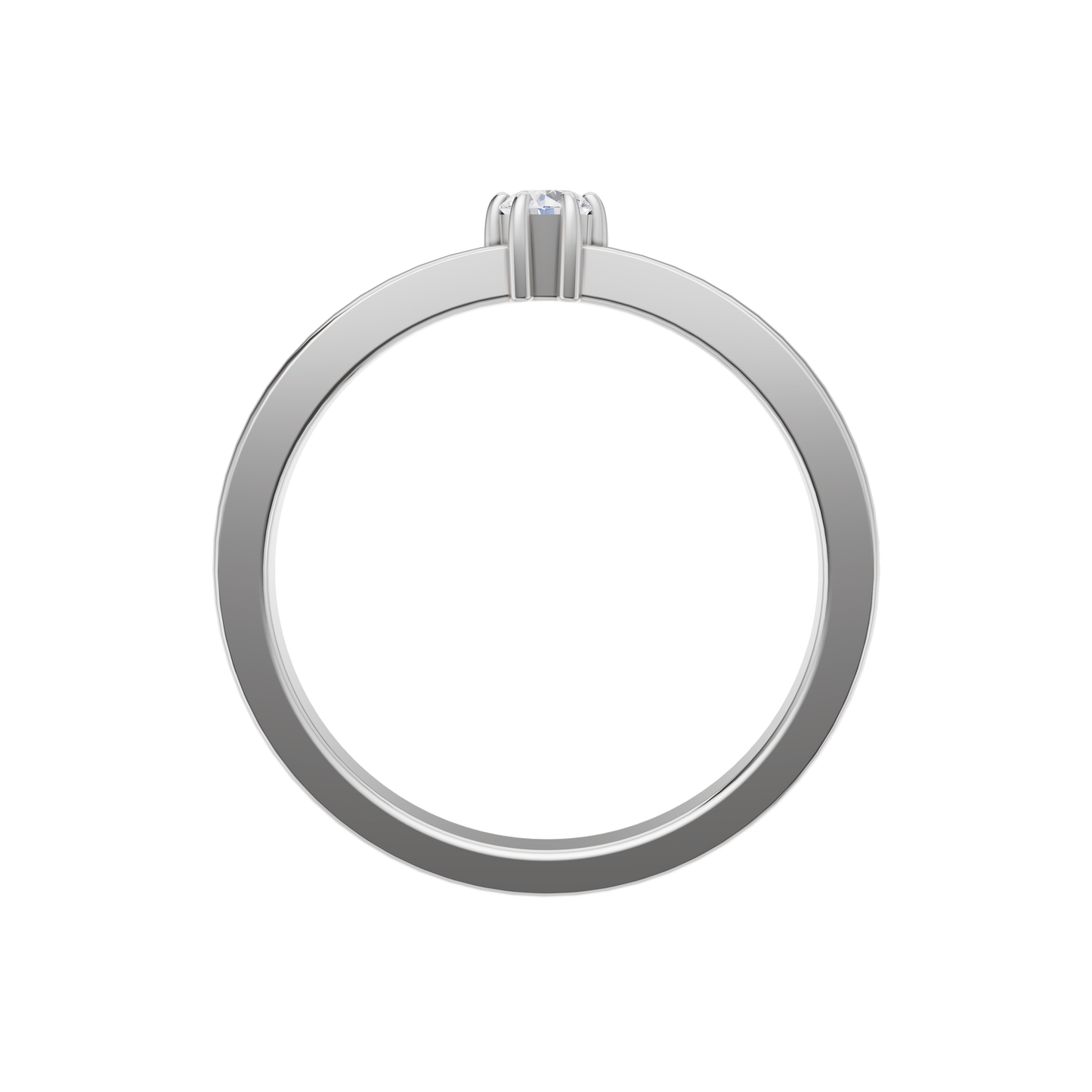 Velvet Radiance Solitaire Ring