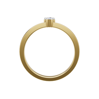 Velvet Radiance Solitaire Ring