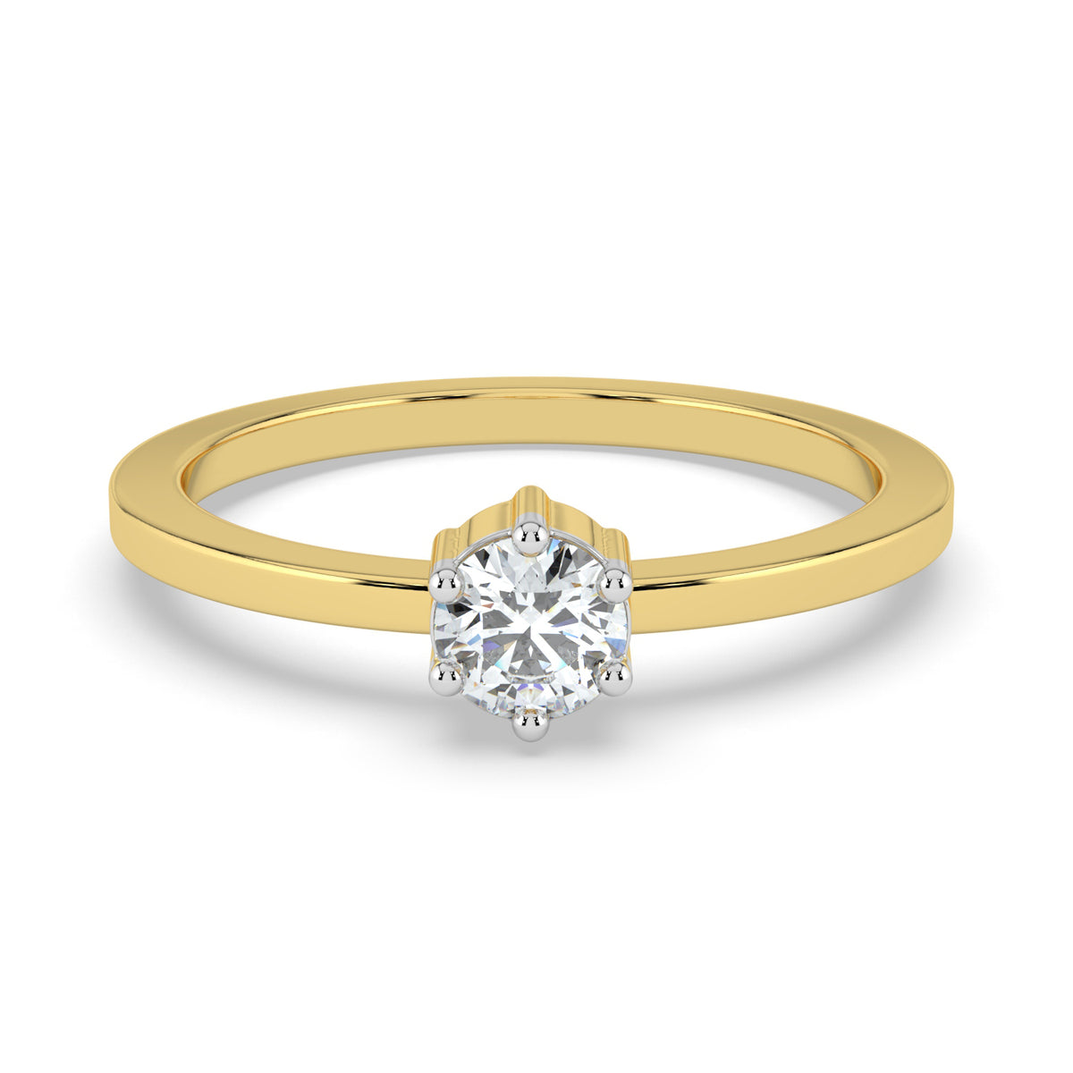 Velvet Radiance Solitaire Ring