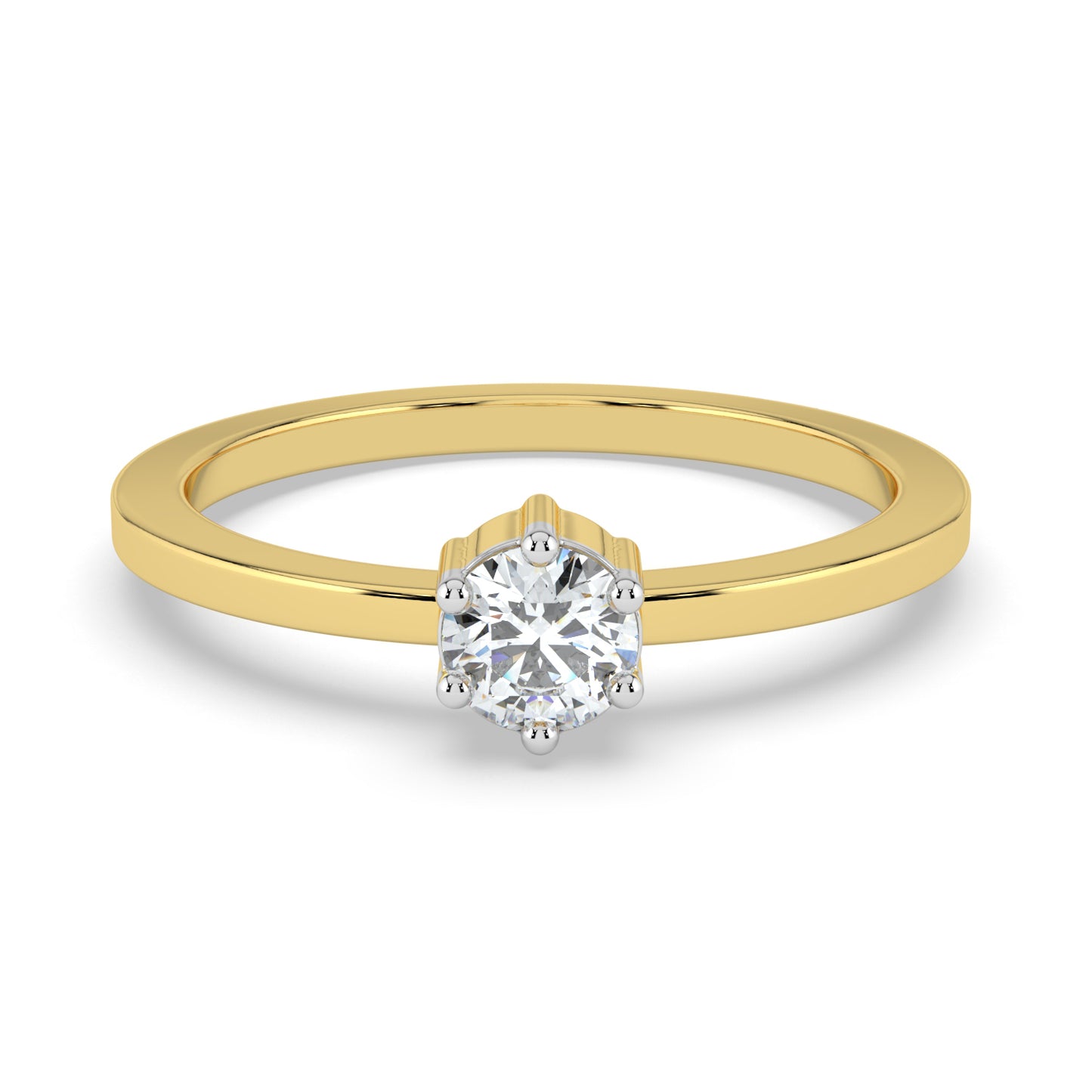 Velvet Radiance Solitaire Ring