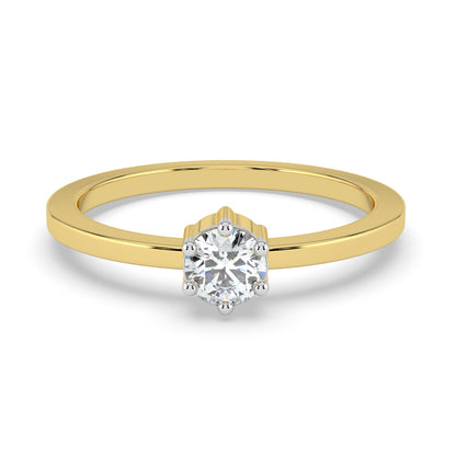 Velvet Radiance Solitaire Ring