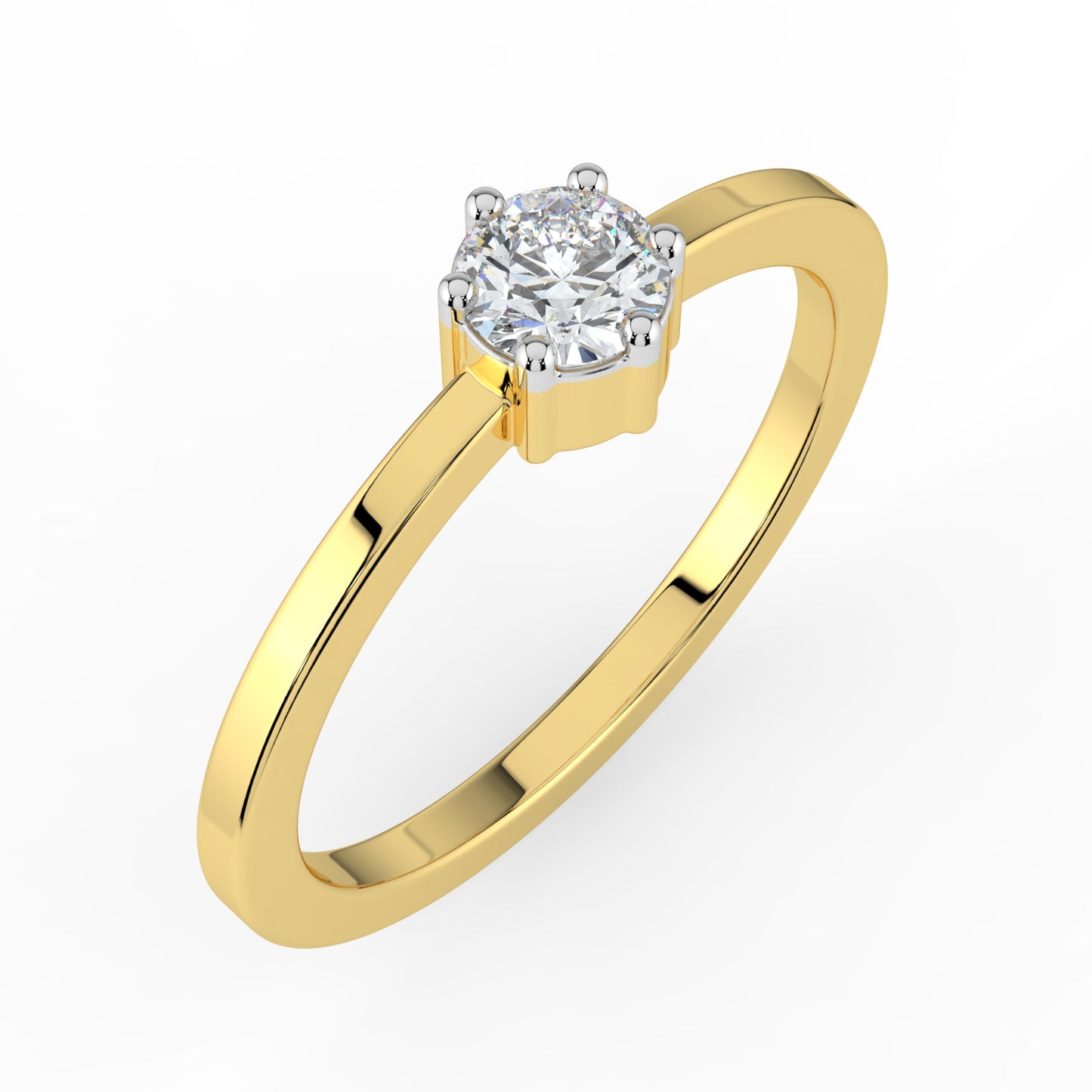Velvet Radiance Solitaire Ring