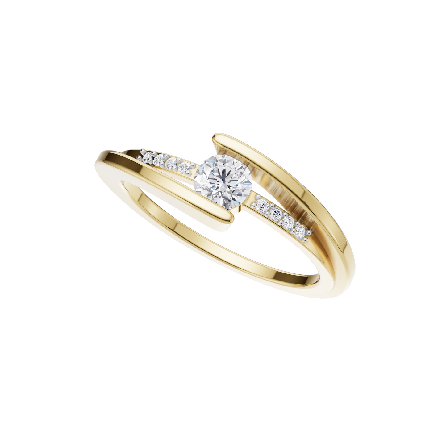 Majestic Gleam Solitaire Ring