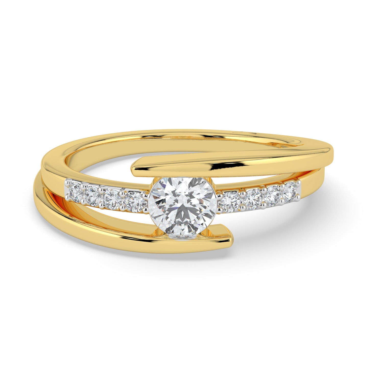 Majestic Gleam Solitaire Ring