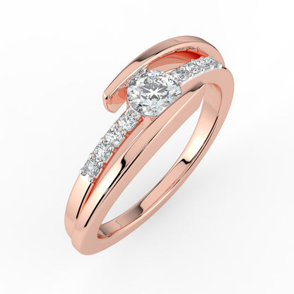 Majestic Gleam Solitaire Ring