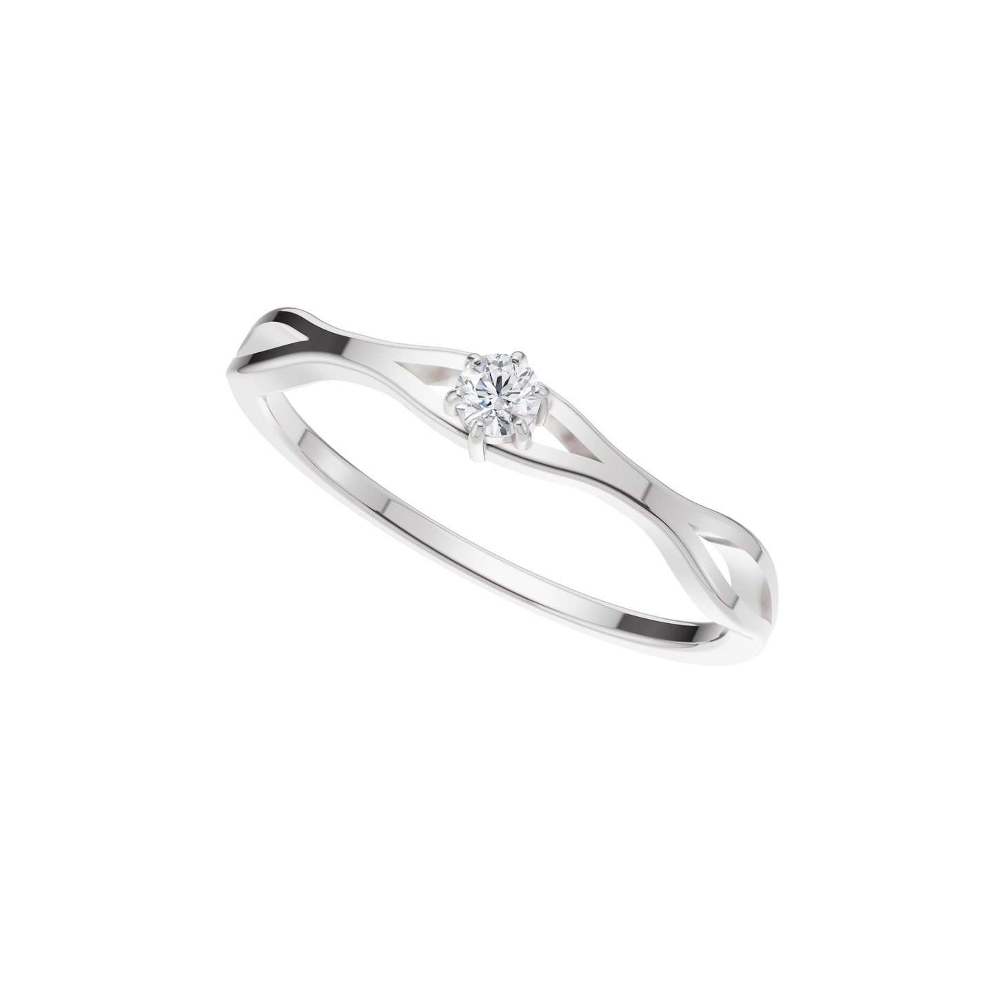 Regal Ray Solitaire Ring