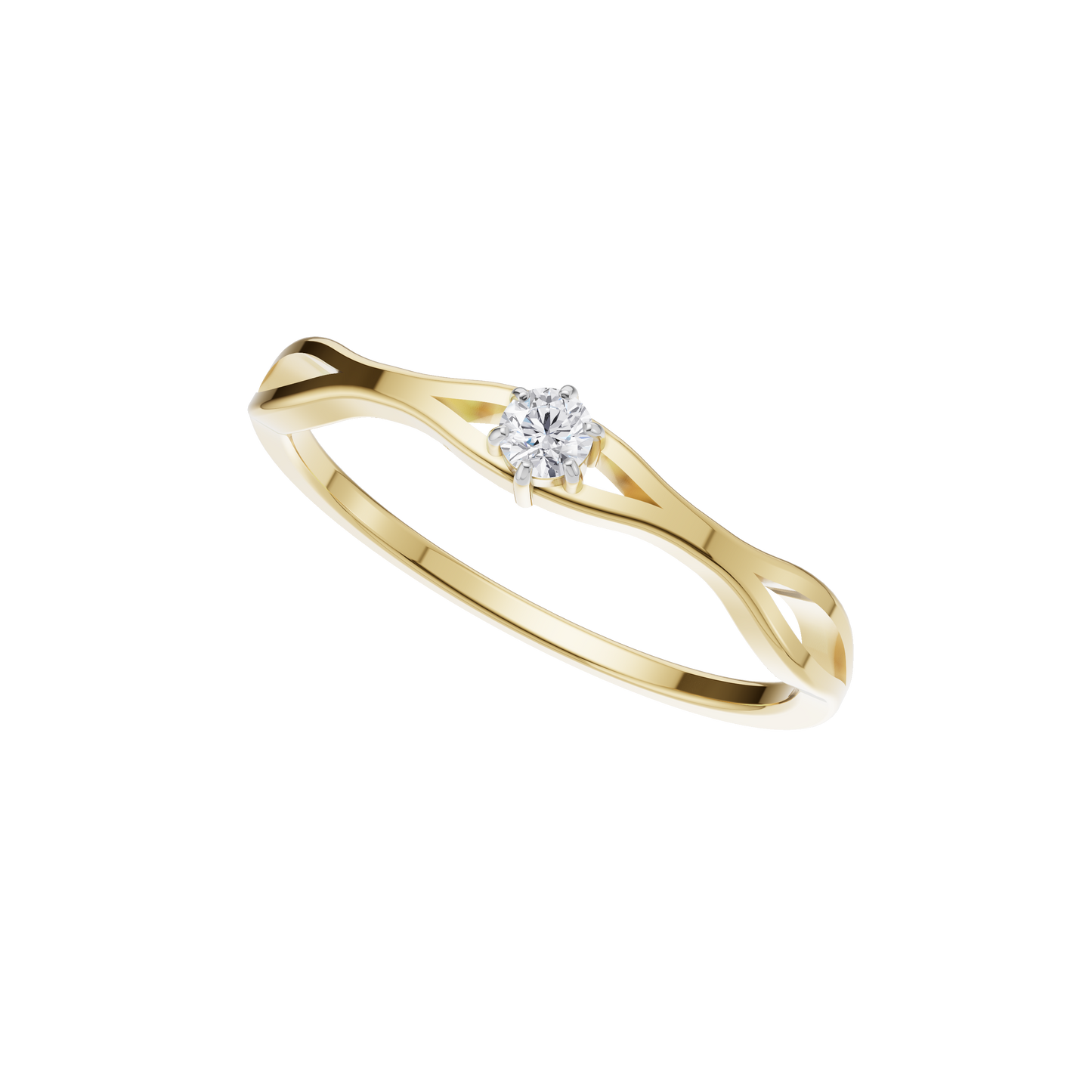 Regal Ray Solitaire Ring