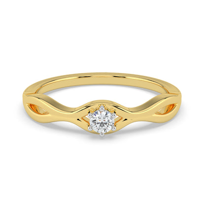 Regal Ray Solitaire Ring