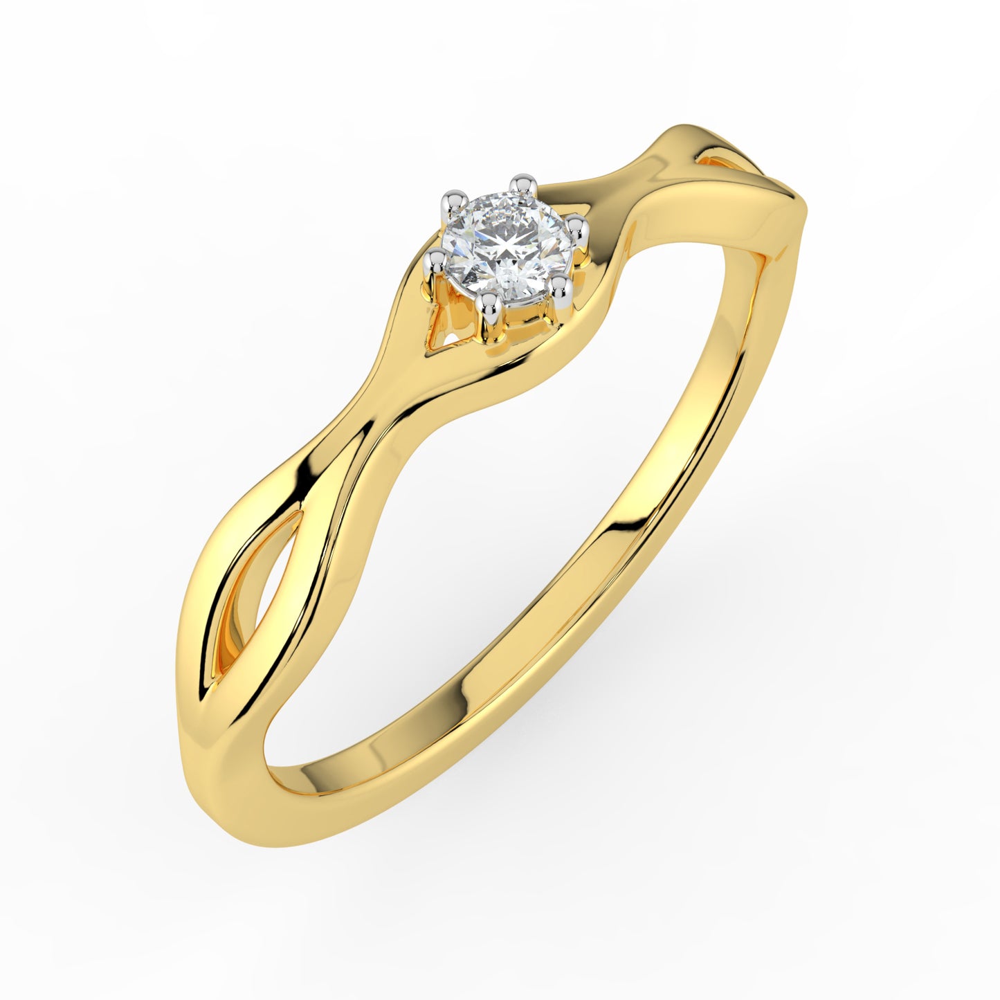 Regal Ray Solitaire Ring