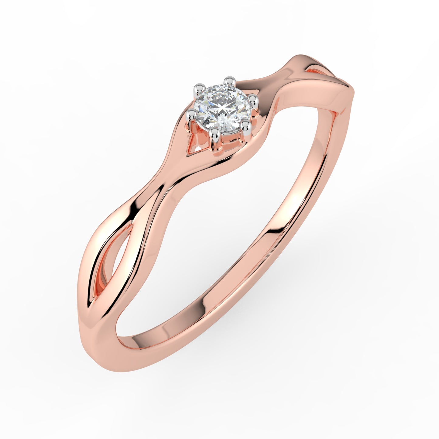 Regal Ray Solitaire Ring