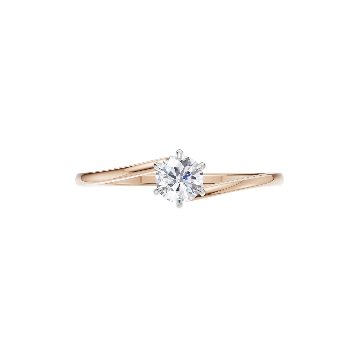 Lustrous Horizon Solitaire Ring