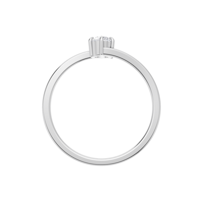 Lustrous Horizon Solitaire Ring