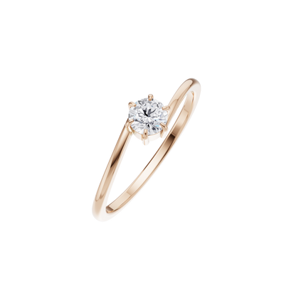 Lustrous Horizon Solitaire Ring