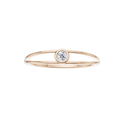 Starlit Echo Solitaire Ring