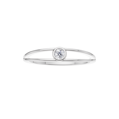 Starlit Echo Solitaire Ring