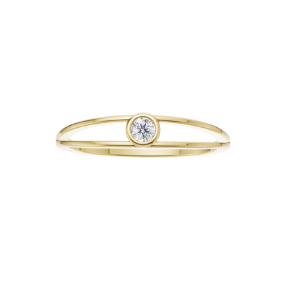 Starlit Echo Solitaire Ring
