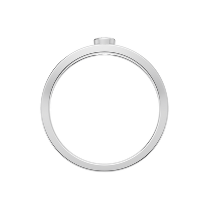 Starlit Echo Solitaire Ring