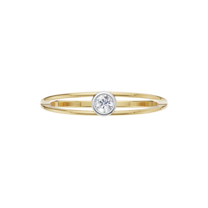 Starlit Echo Solitaire Ring
