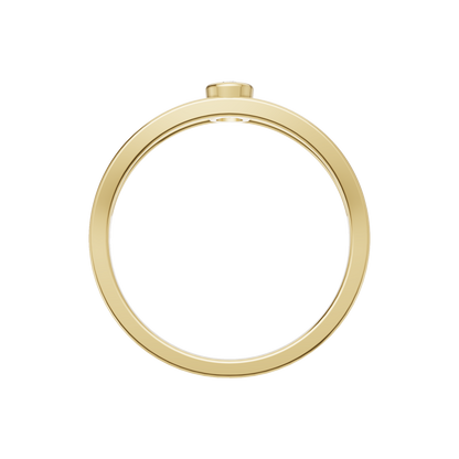 Starlit Echo Solitaire Ring