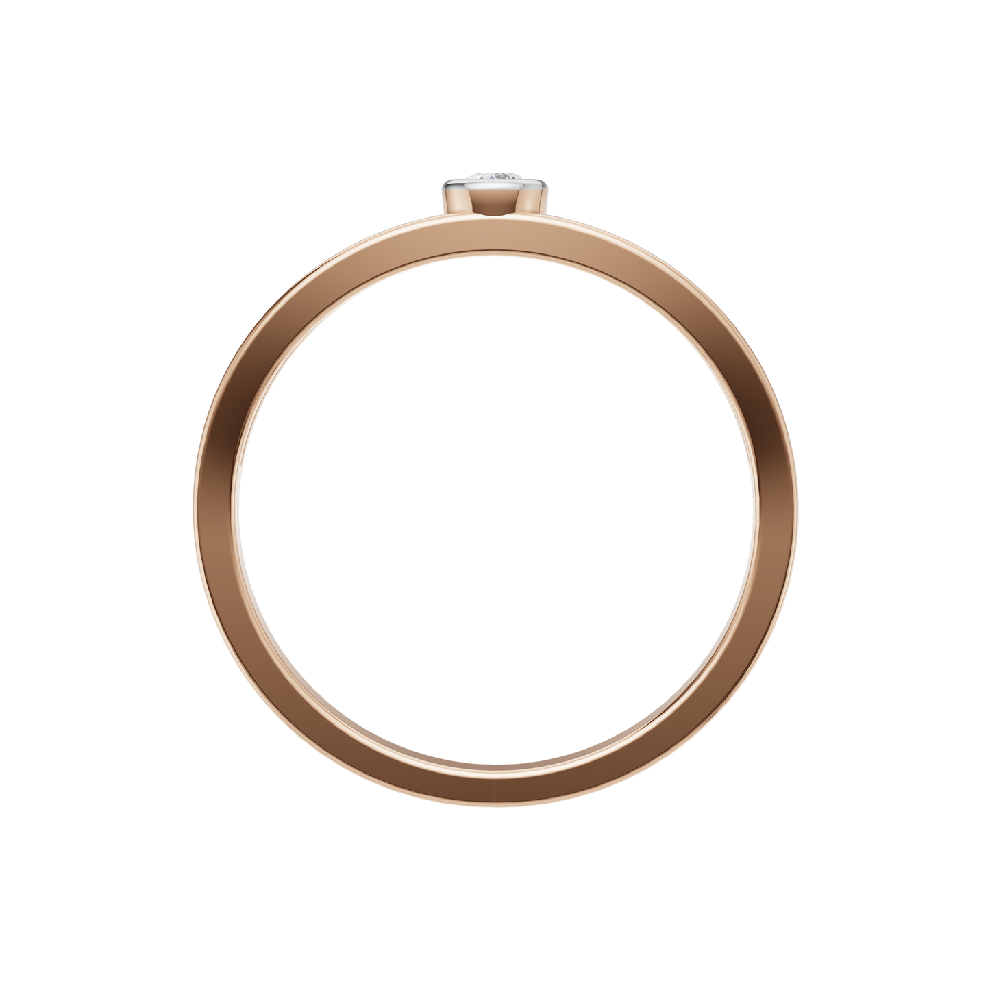 Starlit Echo Solitaire Ring