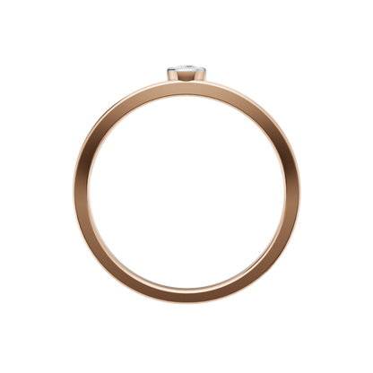 Starlit Echo Solitaire Ring