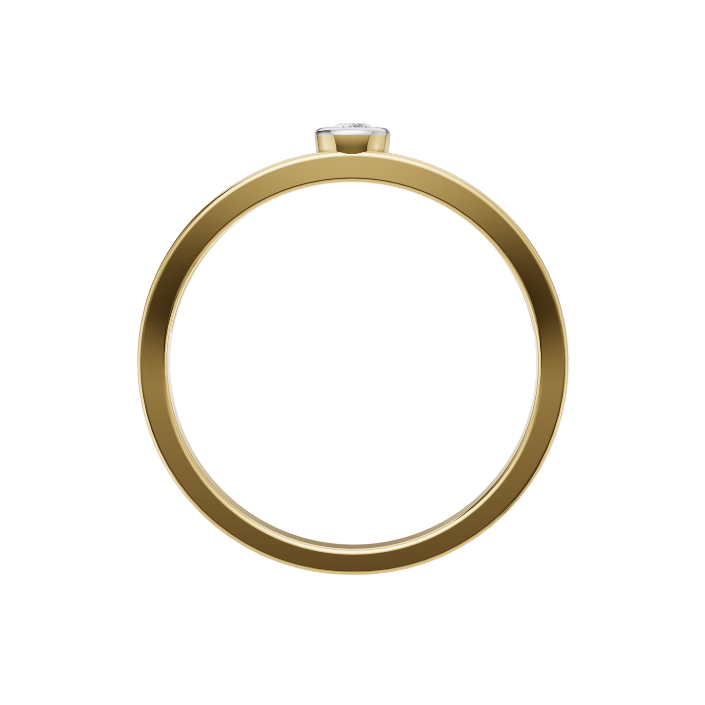 Starlit Echo Solitaire Ring