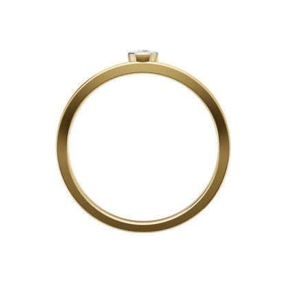 Starlit Echo Solitaire Ring