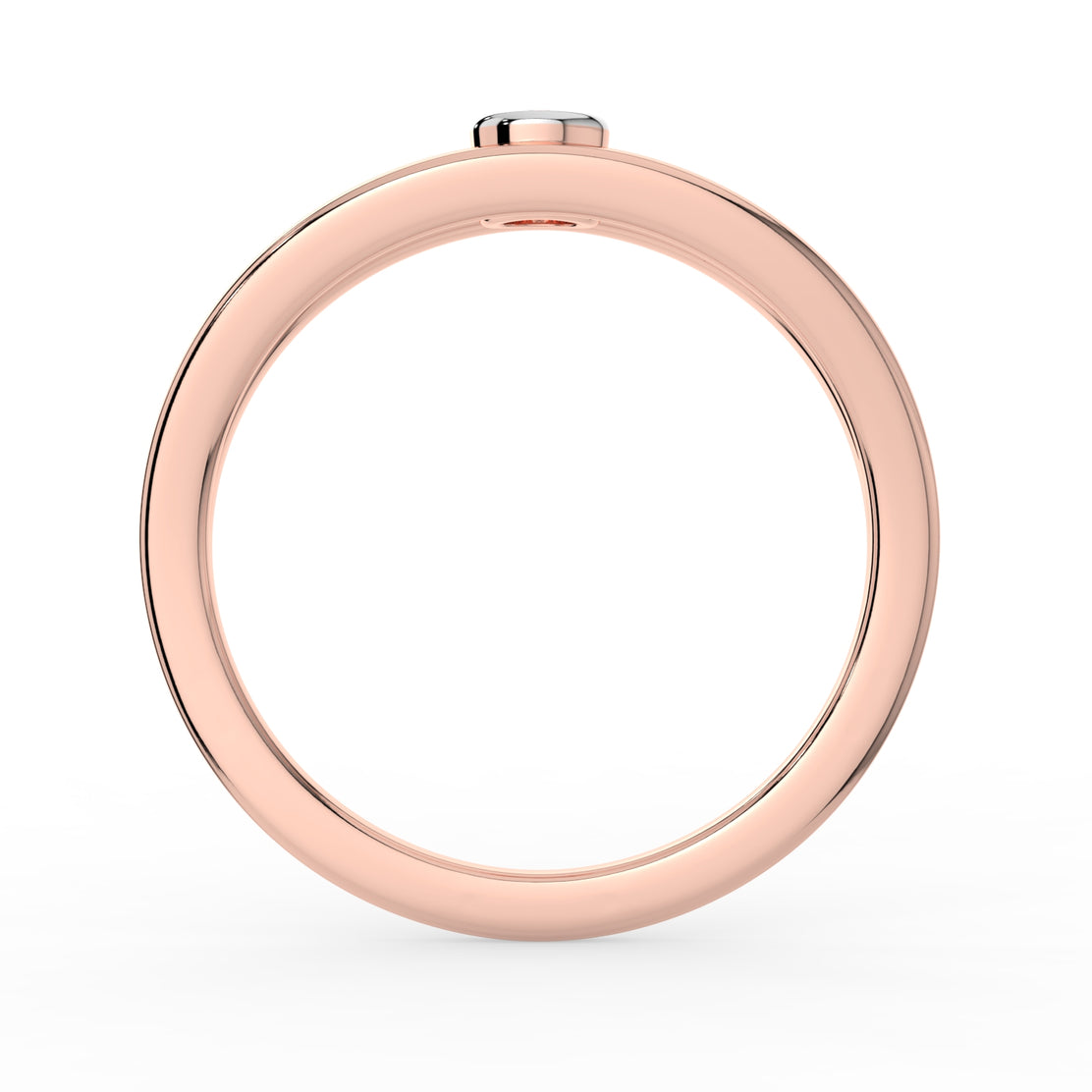 Starlit Echo Solitaire Ring