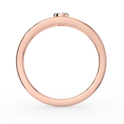 Starlit Echo Solitaire Ring