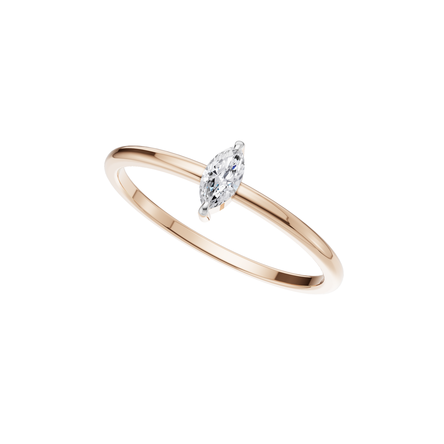 Moonlit Essence Solitaire Ring