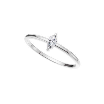 Moonlit Essence Solitaire Ring